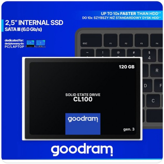 Накопичувач SSD GoodRAM CL100 Gen3 120Gb SATAIII (SSDPR-CL100-120-G3)