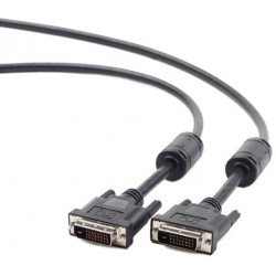 Кабель DVI 1,8м Cablеxpert CC-DVI2-BK-6, (dual link)