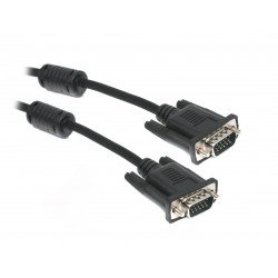 Кабель VGA 1.8 м Maxxter (V-VGA-6) 3 + 4C, HD15M / HD15M, подвійне екранування