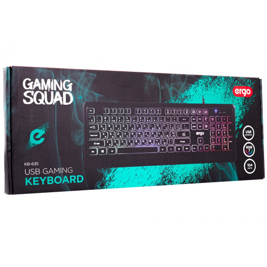 Клавіатура Ergo KB-635 USB Black