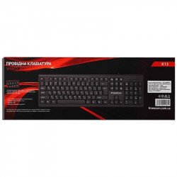 Клавіатура FrimeCom K13 Ukr Black