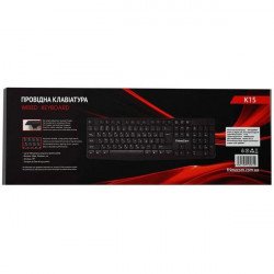 Клавіатура FrimeCom K15 Ukr Black