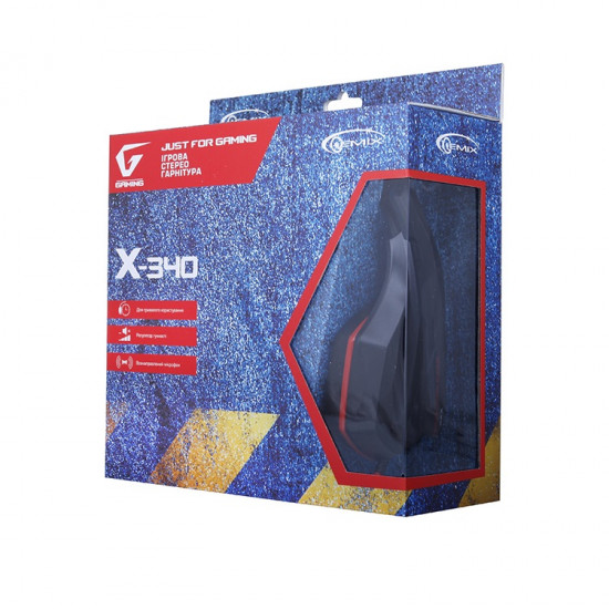 Навушники Gemix X-340 Black/Red