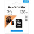 Карта пам'яті TEAM 128 GB microSDXC UHS-I + SD Adapter TUSDX128GUHS03
