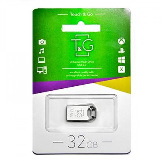 Флешка T&G 32 GB 110 Metal Series Silver (TG110-32G)