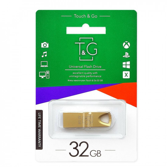 Флешка T&G 32 GB 117 Metal Series Gold (TG117GD-32G)