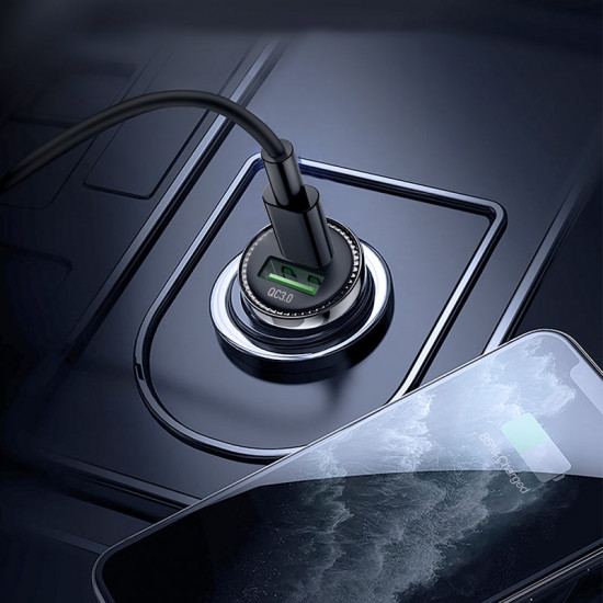 Автомобільний зарядний пристрій Hoco Z44 QC3.0+PD20W