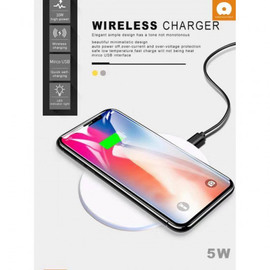 Бездротовий зарядний пристрій WUW W05 QI
