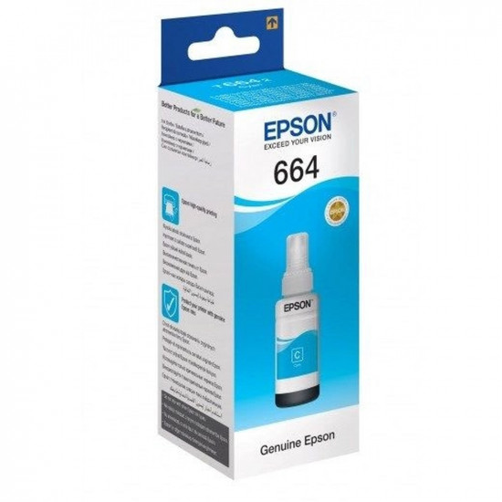 Чорнило Epson L100 Cyan 70 ml (C13T66424A)